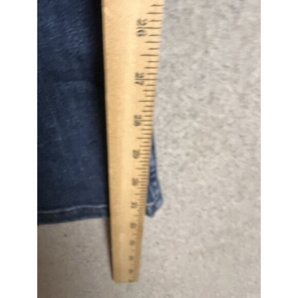 7 Downie Street Pants London Mid-Rise Straight Men’s 34X32  Denim Blue Stretch - Picture 10 of 12